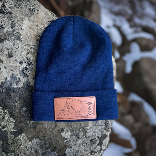 Leather Patch Beanie | NAR Supply Co.